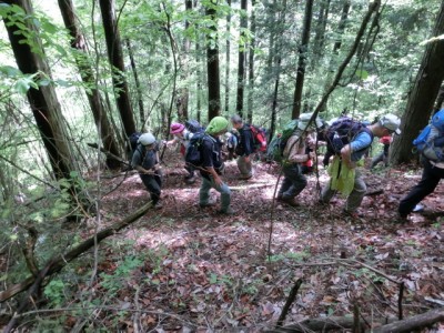 ◆登山口からいきなりの急登◆