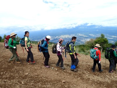 ◆頂上から下山開始◆